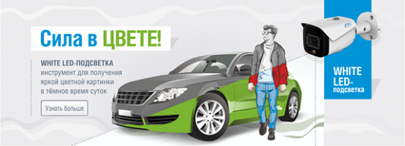 Инструмент для получения полноцветного изображения 24/7 - камеры с БЕЛОЙ LED-подсветкой