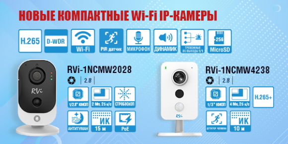 Новые компактные Wi-Fi IP-камеры