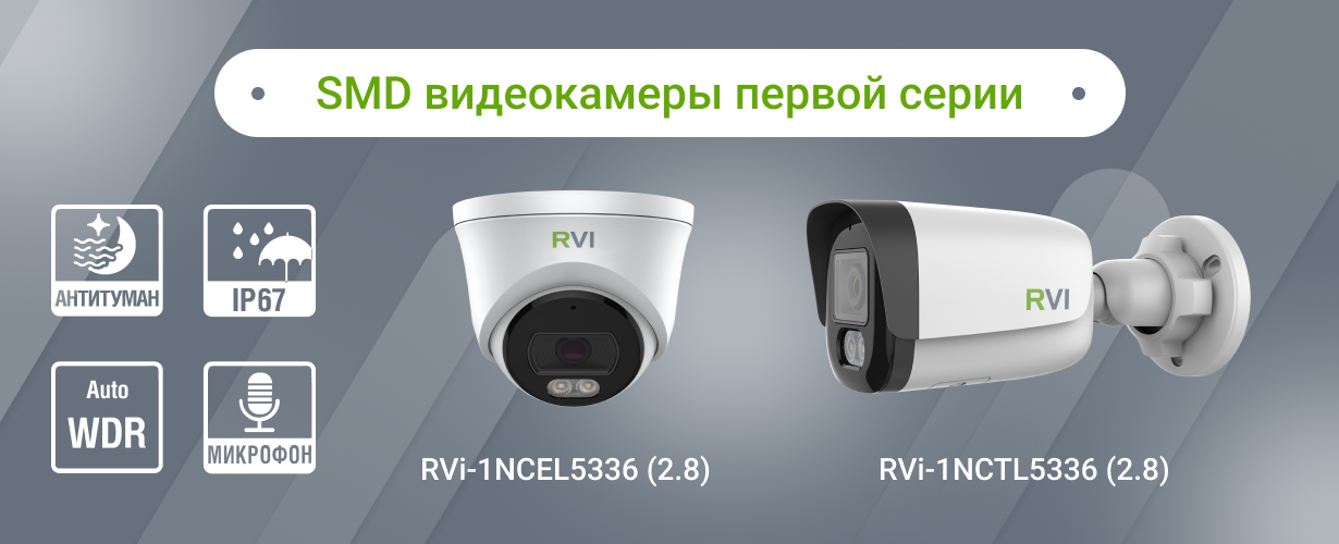 IP-камеры 1 серии с гибридной подсветкой и классификацией объектов уже в продаже